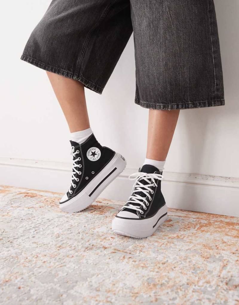 Converse - Chuck Taylor All Star Lift Double Stack - Sneaker in Schwarz von Converse