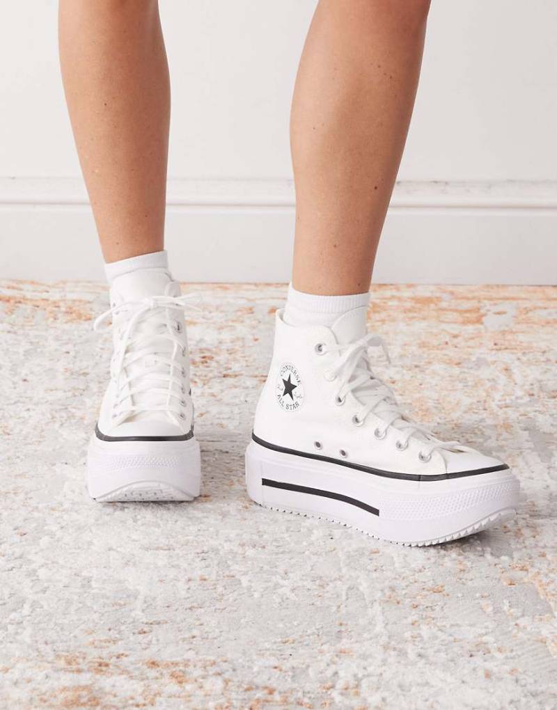 Converse - Chuck Taylor All Star Lift Double Stack - Sneaker in Weiß von Converse