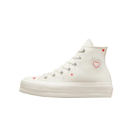 Converse Chuck Taylor All Star Lift High Top Sneaker für Damen, Egret/Fever Dream/Egret, 40 EU von Converse