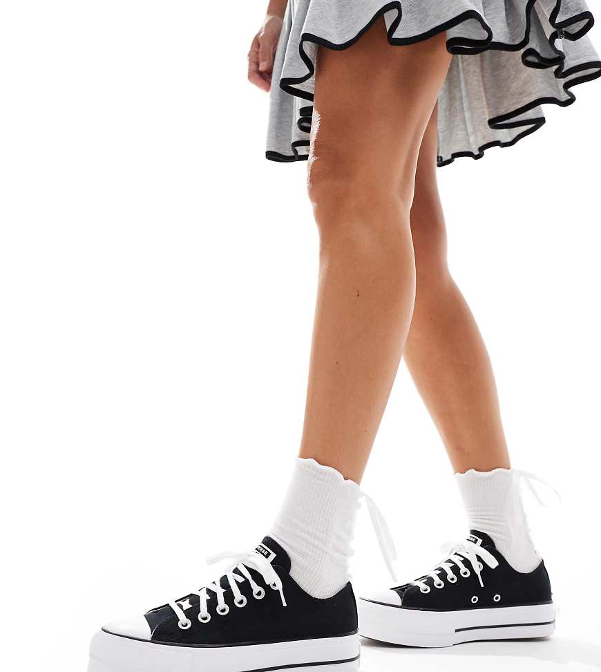 Converse - Chuck Taylor All Star Lift Ox Wide Fit - Sneaker in Schwarz, weite Passform Converse - Chuck Taylor All Star Lift Ox Wide Fit - Sneaker in Schwarz, weite Passform von Converse