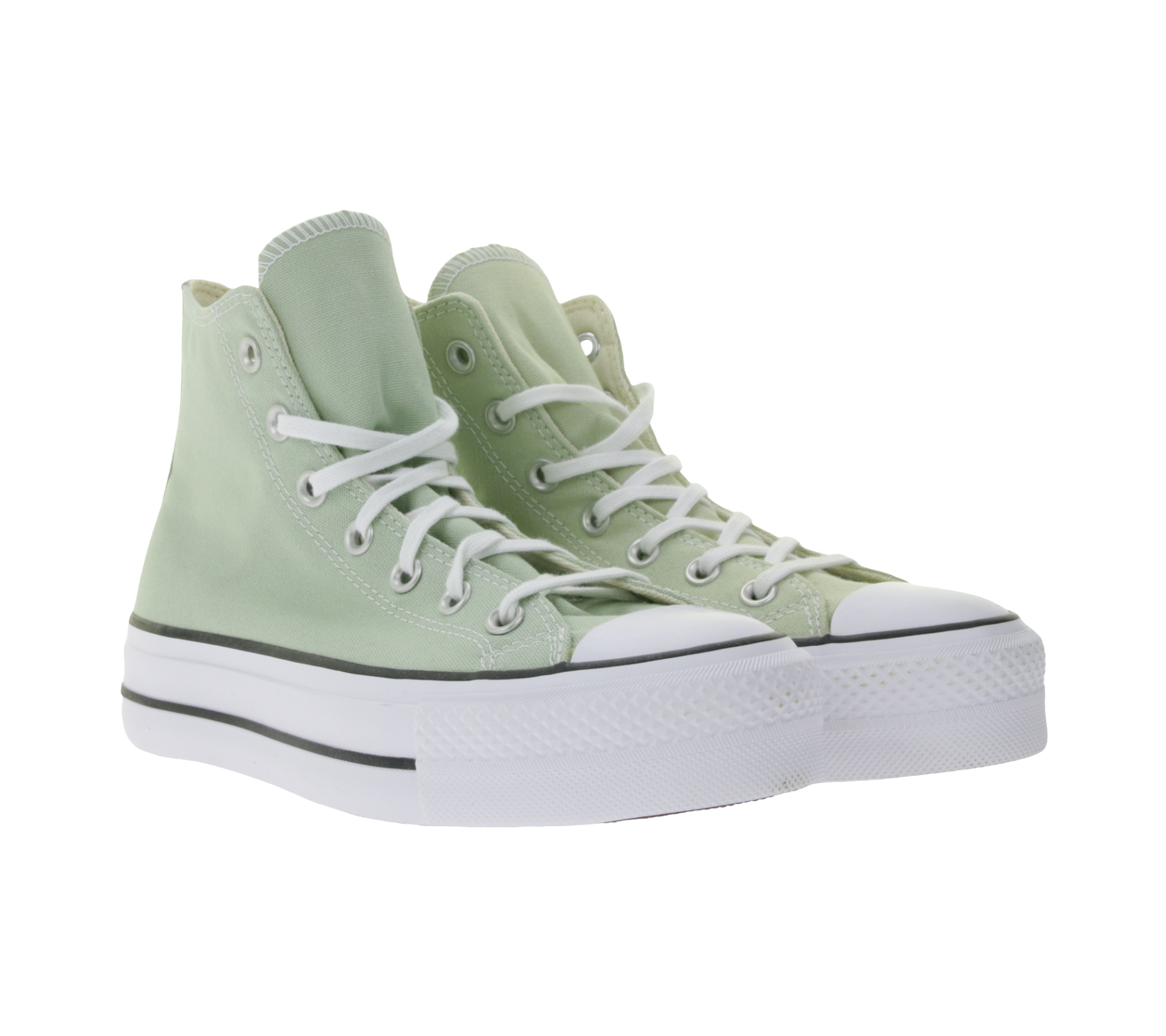 Converse Chuck Taylor All Star Lift Platform Damen Schuhe High Top Chucks mit SmartFOAM-Einlegesohle Retro-Sneaker A03541C Grün von Converse
