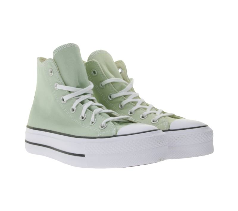 Converse Chuck Taylor All Star Lift Platform Damen Schuhe High Top Chucks mit SmartFOAM-Einlegesohle Retro-Sneaker A03541C Grün von Converse