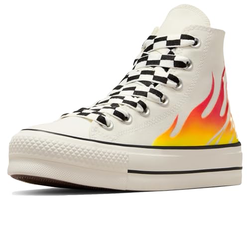Converse Chuck Taylor All Star Lift Platform Flames Weiß 38 von Converse