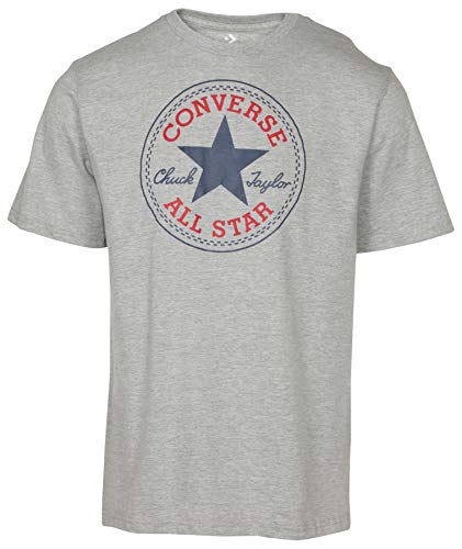 Converse Chuck Taylor All Star Men's Patch Logo T Shirt (Grey, Large) von Converse