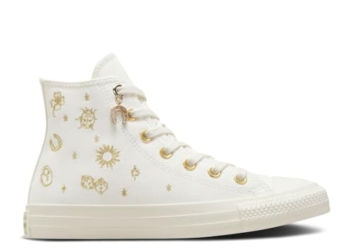 Converse Chuck Taylor All Star Move Damen-Sneaker, Plateau-Sneaker mit hohem Schaft, Vintage White/Egret/Gold, 8 Converse Chuck Taylor All Star Move Damen-Sneaker, Plateau-Sneaker mit hohem Schaft, Vintage White/Egret/Gold, 8 von Converse
