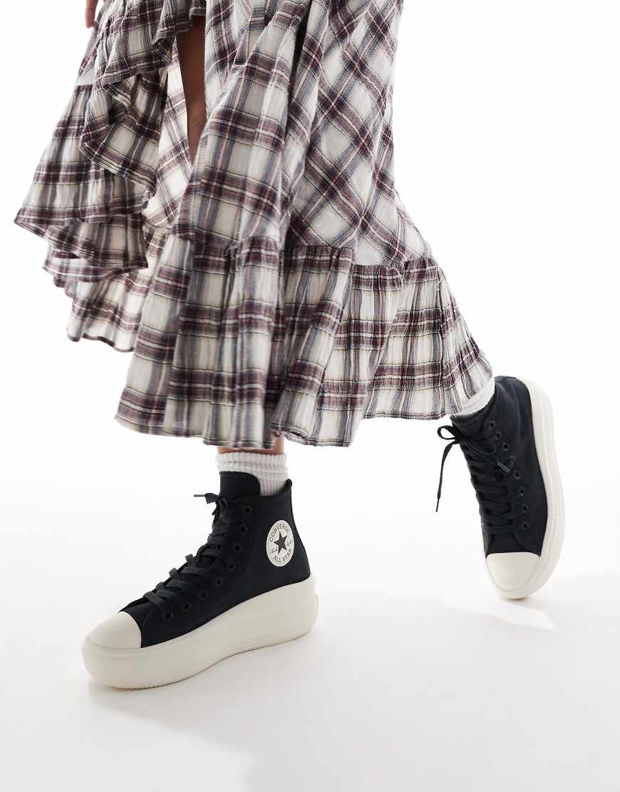 Converse - Chuck Taylor All Star - Move Hi - Sneaker in Schwarz von Converse