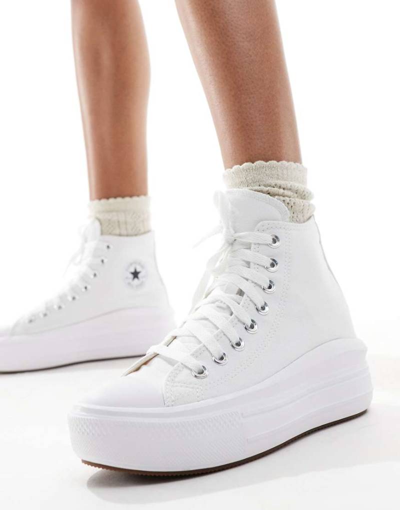 Converse - Chuck Taylor All Star Move Hi - Sneaker in Weiß von Converse