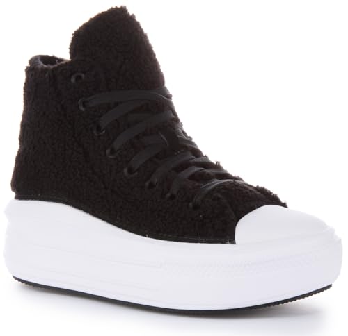Converse Chuck Taylor All Star Move Platform Sherpa Sneaker Nera da Donna A05518C von Converse
