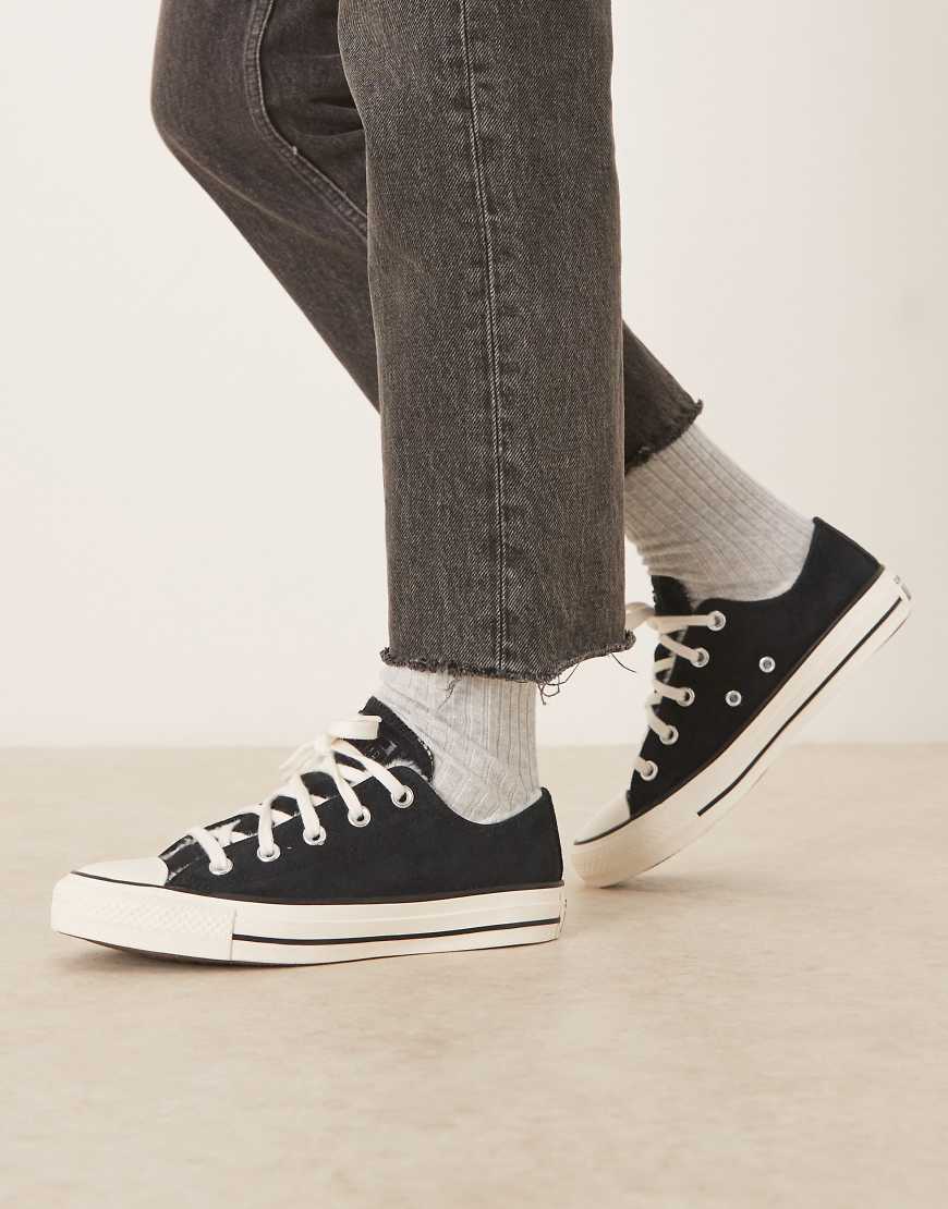 Converse - Chuck Taylor All Star Ox - Sneaker aus Wildleder in Schwarz von Converse