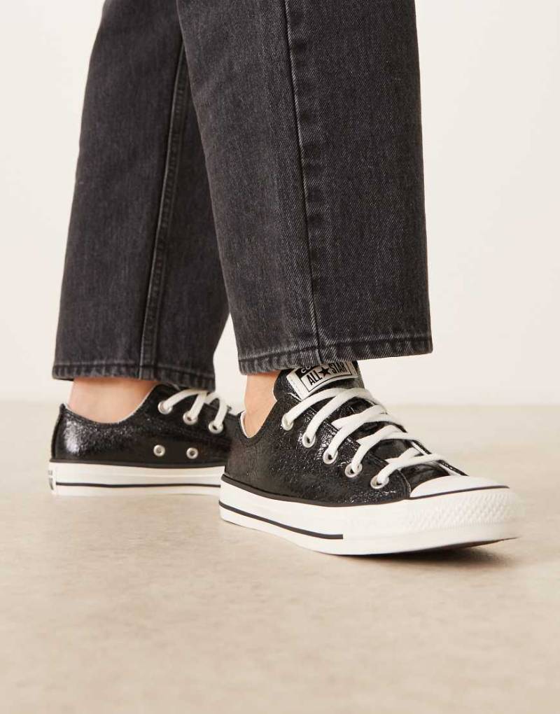 Converse - Chuck Taylor All Star Ox - Sneaker in Metallic-Schwarz-Silber von Converse