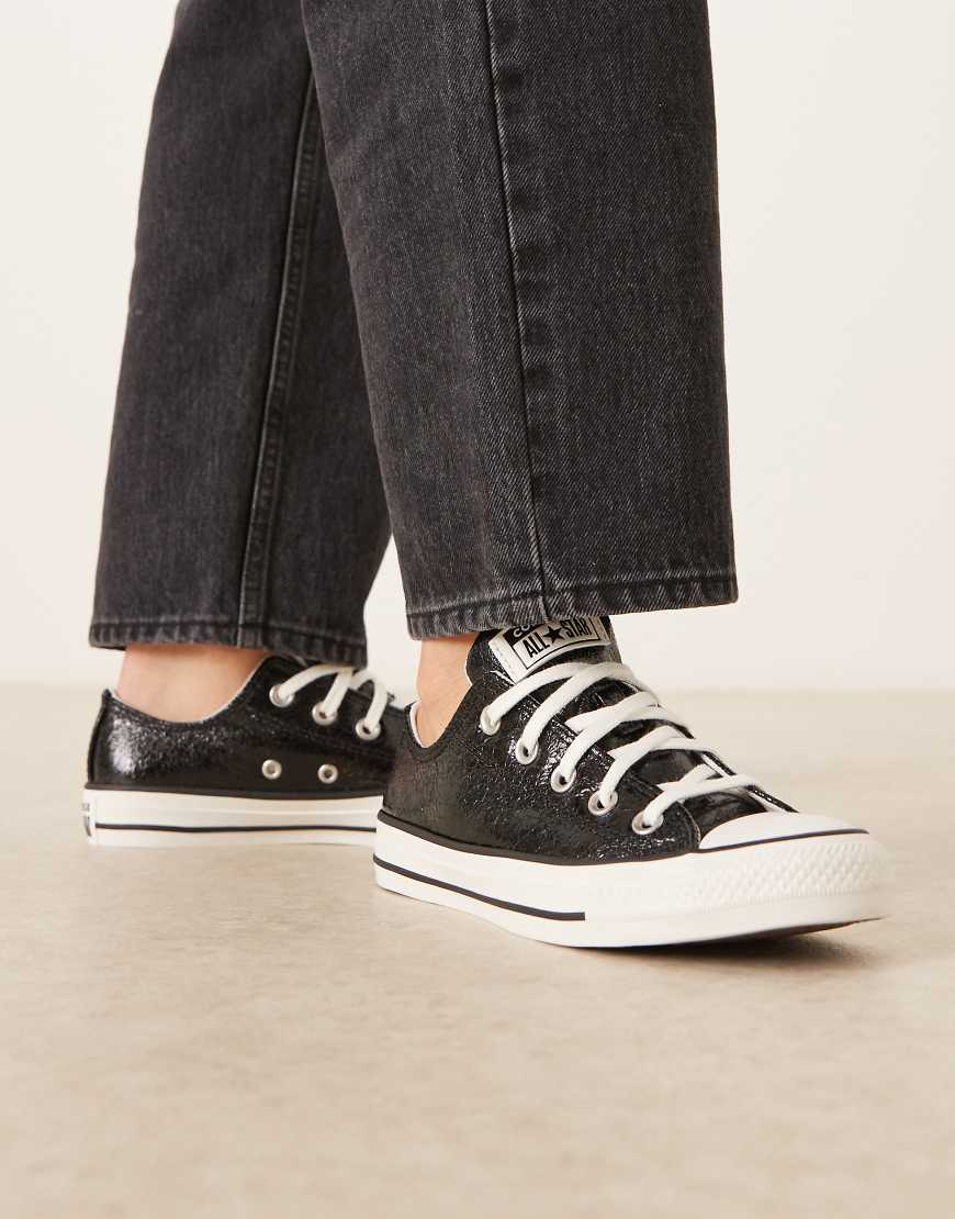 Converse - Chuck Taylor All Star Ox - Sneaker in Metallic-Schwarz-Silber von Converse