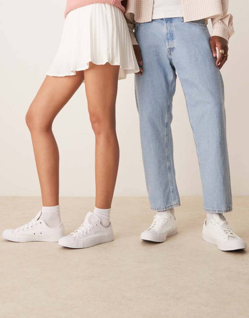 Converse - Chuck Taylor All Star Ox - Sneaker in Uni-Weiß von Converse