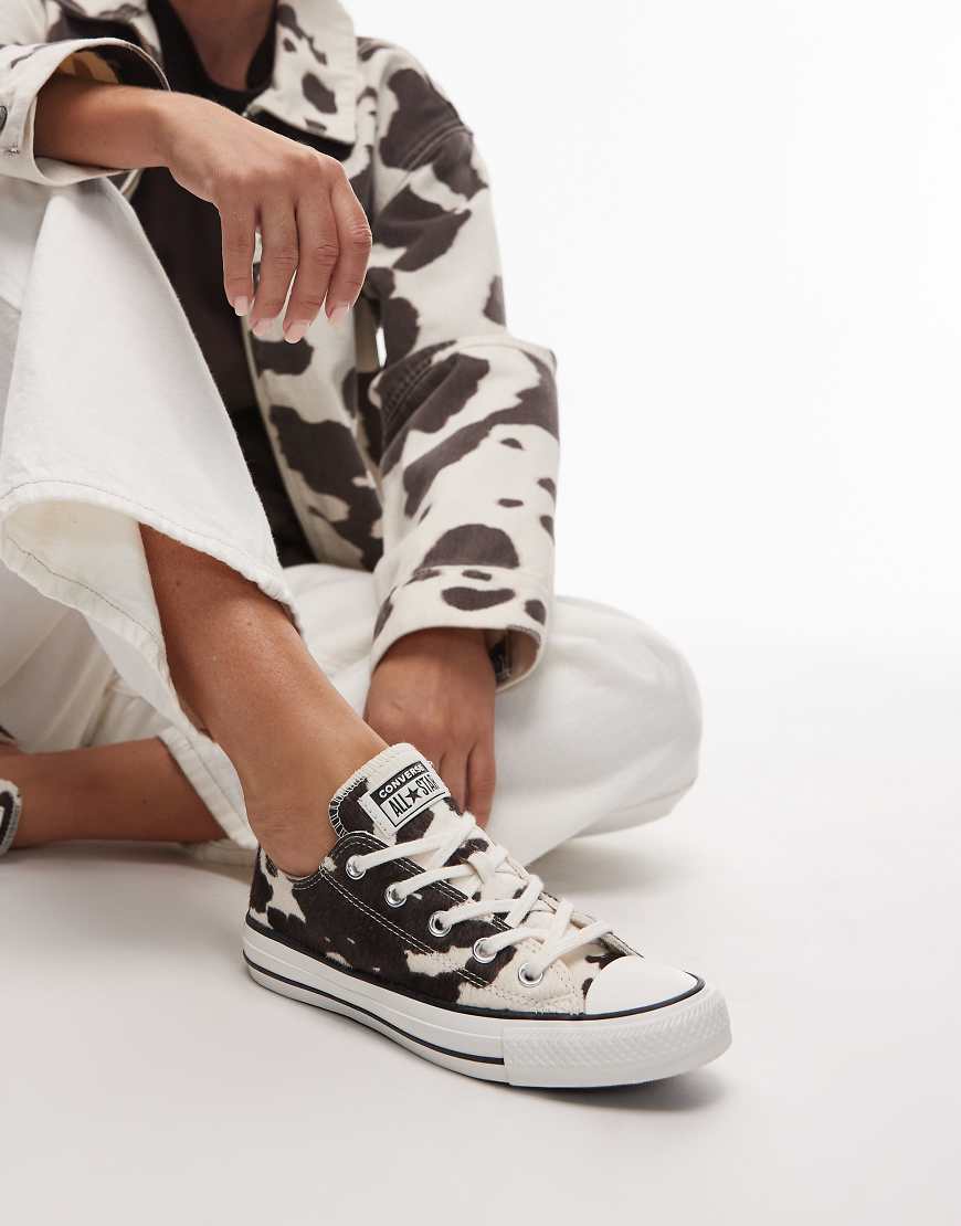 Converse - Chuck Taylor All Star Ox - Sneaker mit Kuhfellmuster-Weiß von Converse