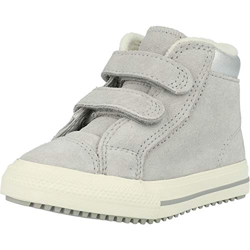 Converse Chuck Taylor All Star PC Boot 2V Hi Grau/Silber (Ash Grey/Pure Silver) Veloursleder 22 EU von Converse