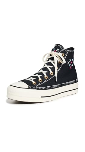Converse Chuck Taylor All Star Platform Lift Crafted Stitching A08731C, Schwarz Gold, 36 EU von Converse