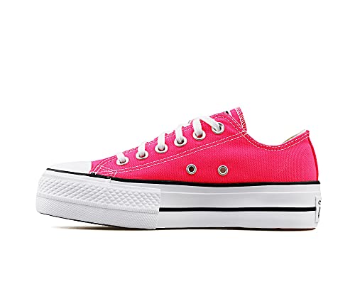 Converse Chuck Taylor All Star Platform - Ox - Hyper Pink/Weiß/Schwarz Segeltuch 36 EU von Converse