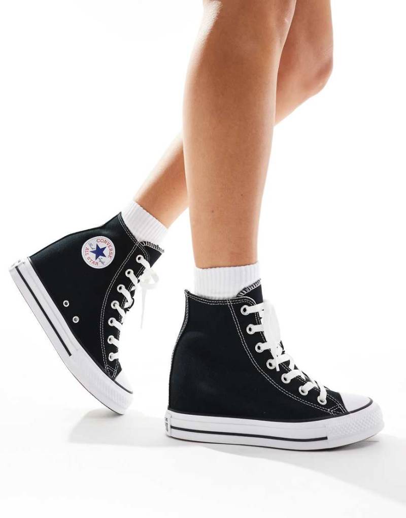 Converse - Chuck Taylor All Star - Sneaker in Schwarz mit Keilabsatz von Converse