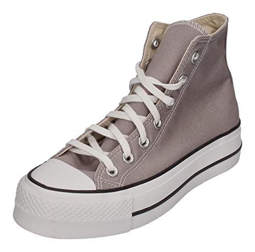 Converse Chuck Taylors All Stars Lift Hi Damen-Sneaker, Schwarz/Blau/Egret, Vapour Mauve, 37 EU von Converse