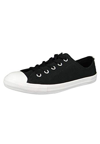 Converse Chucks 562474C Schwarz Chuck Taylor All Star Dainty OX Satin Black Silver White, Groesse:39 EU / 5.5 UK / 8 US / 24.5 cm von Converse