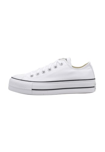 Converse 560251C Weiss niedrige Schuhe Plattform Turnschuhe Schnürsenkel 39.5 von Converse