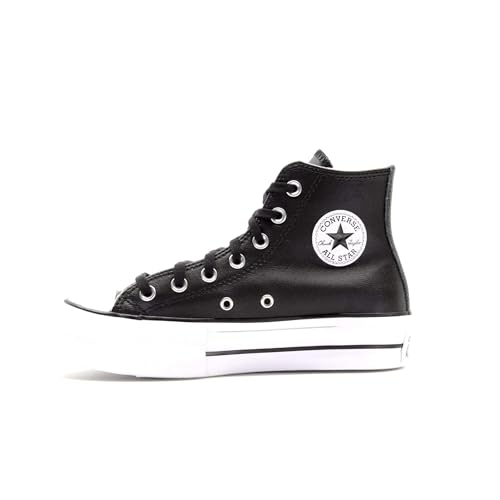 Converse Damen Chuck Taylor All Star Lift Clean Sneakers, Black Black White, 39.5 EU von Converse