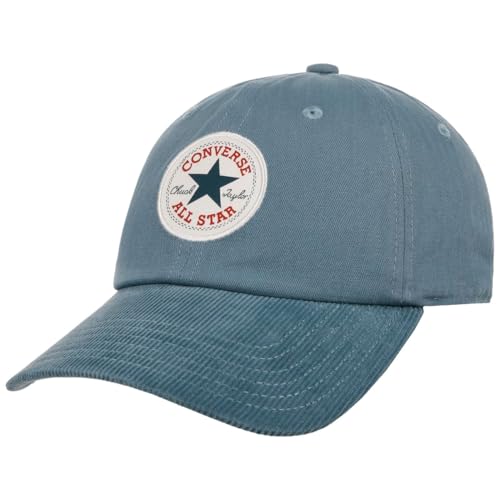 Converse Classic Cord Day One Cap Basecap Baseballcap Cordcap Damen/Herren/Strapback - Metallschnalle, mit Schirm Frühling-Sommer Herbst-Winter Frühjahr Sommer Herbst Winter - One Size dunkelblau von Converse