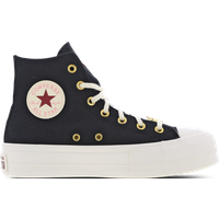 Converse Ctas Lift Platform High Damen Sneaker - Schwarz - Größe 37.5 - Textil, Synthetik von Converse