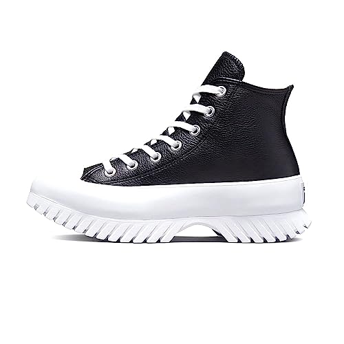 CONVERSE Herren Chuck Taylor All Star Lugged 2.0 Leather Sneaker, Schwarz Egret Weiß, 39 EU von Converse