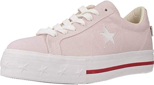 Converse Damen Laufschuhe, Farbe Pink, Marke, Modell Damen Laufschuhe ONE Star Platform OX Pink von Converse