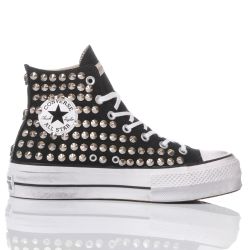 Converse Damen Plattform Sneakers In Schwarz von Converse