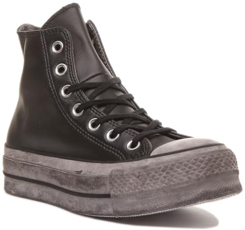CONVERSE Damen Chuck Taylor All Star Lift Leather LTD Sneaker, 36 EU von CONVERSE