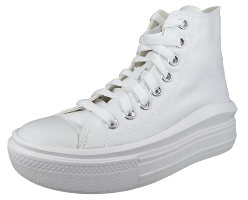 Converse Sneaker 568498C Chuck Taylor All Star Move HI White Natural Ivory Black, Groesse:40 EU von Converse