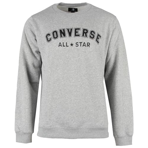 Converse Go-To All Star Sweatshirt Crew Neck Standard Grau Code 10025422-A04, grau, S von Converse