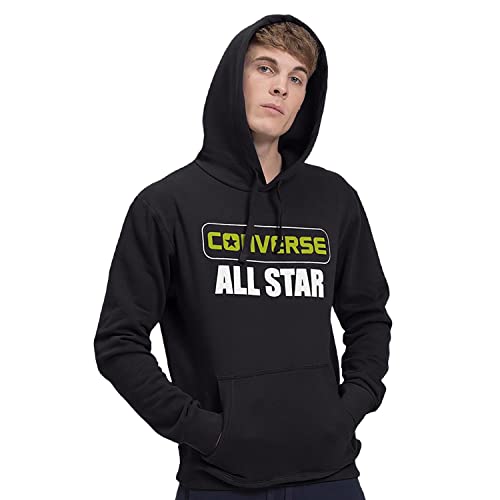 Converse Herren All Star Hoodie Sweatshirt 10023305 schwarz, Bekleidungsgröße:XL von Converse
