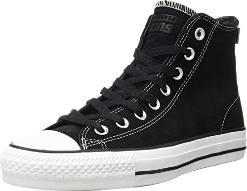 Converse Herren Skate CTAS Pro Hi Suede Fitnessschuhe, Schwarz (Black/Black/White 001), 35 EU von Converse