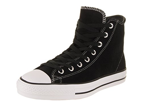 Converse Herren Skate CTAS Pro Hi Suede Fitnessschuhe, Schwarz (Black/Black/White 001), 42.5 EU von Converse