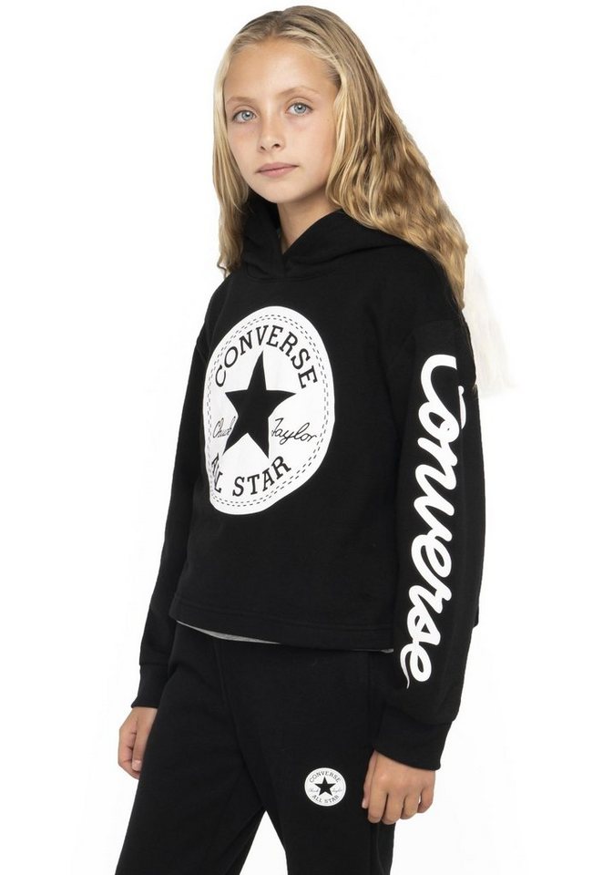 Converse Kapuzensweatshirt CHUCK PATCH CROPPED HOODIE - für Kinder von Converse