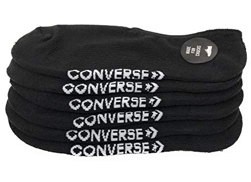 Converse Men's 3 Pack Half Cushion Ultra Low Socks No Show Made For Chucks Shoe Size 6-12 von Converse