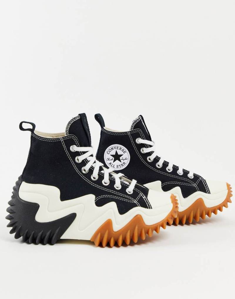 Converse - Run Star Motion Hi - Canvas-Sneaker in Schwarz von Converse