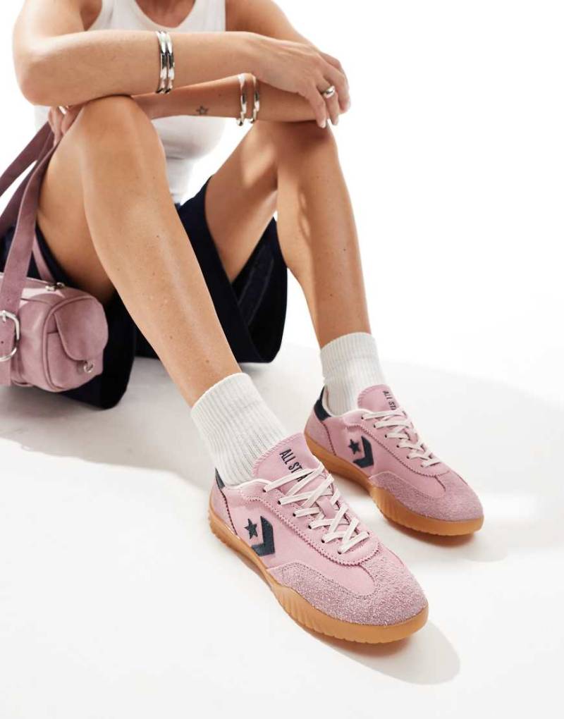Converse - Run Star Ox - Sneaker in Rosa und Marineblau von Converse