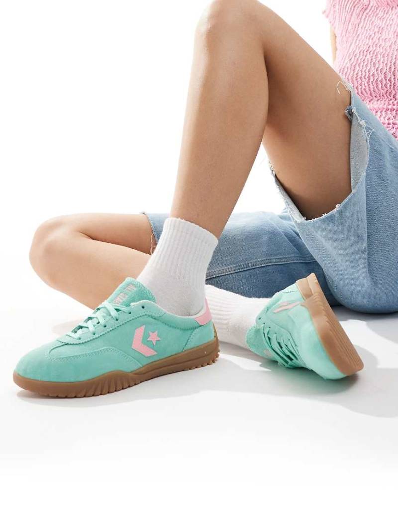 Converse - Run Star - Sneaker in Türkis und Rosa-Blau von Converse