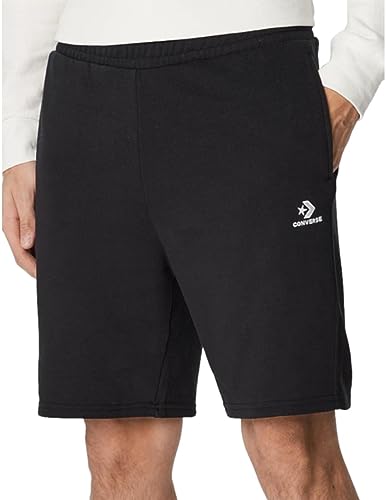 Converse Shorts für Herren, Schwarz, Sport-Shorts mit Logo-Stickerei, Schwarz , XXL von Converse