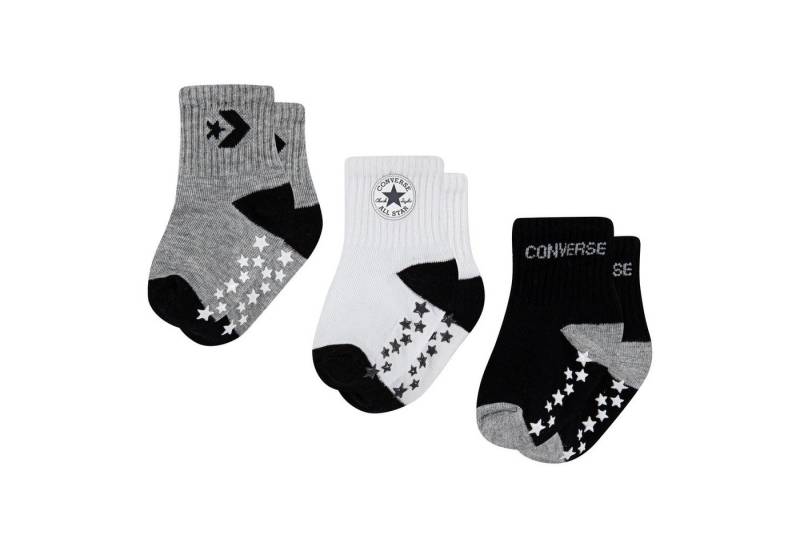 Converse ABS-Socken CONVERSE LOGO INFANT TODDLER NO SLIP QUARTER 3 PK (3-Paar) für Babys von Converse