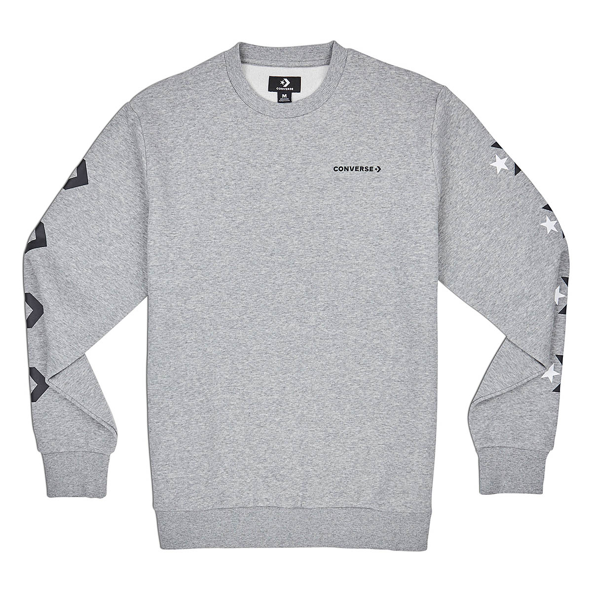 Converse Star Chevron Graphic Crew VGH Herren Sweatshirt grau von Converse