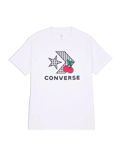 Converse Star Chevron Infill Damen T-Shirt Weiß Code 10026042-A01, Weiß, Large von Converse