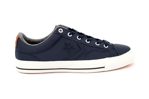 Converse Star Player Leather Ox, Herren Sneaker Low-Tops, blau - Navy - Größe: 39 EU von Converse