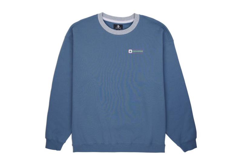 Converse Sweater CONVERSE BOX STAR RINGER CREW - LAKESIDE BLUE (1-tlg) von Converse