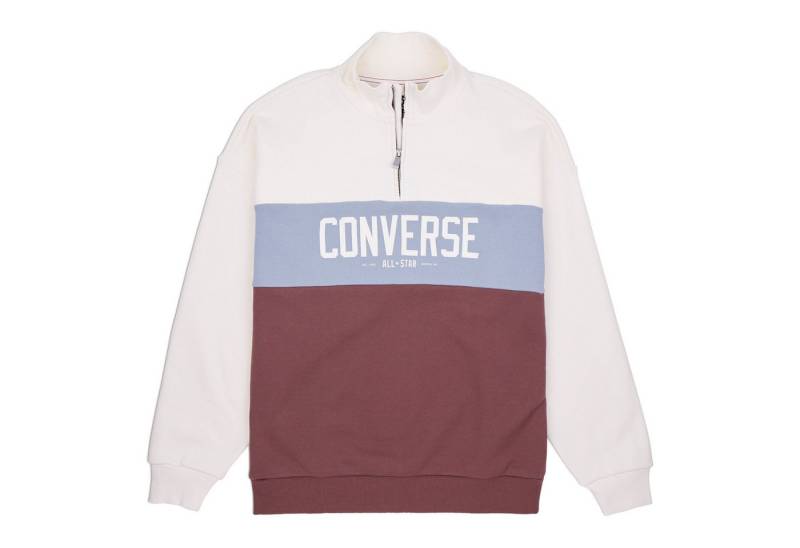 Converse Sweatshirt WOMEN'S CONVERSE HALF-ZIP COLORBLOCKED PULLOVER (1-tlg) von Converse