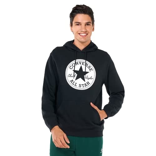 Converse Sweatshirt mit Kapuze Go-To Chuck Taylor Patch Schwarz Code 10024506-A02, Schwarz , XS von Converse