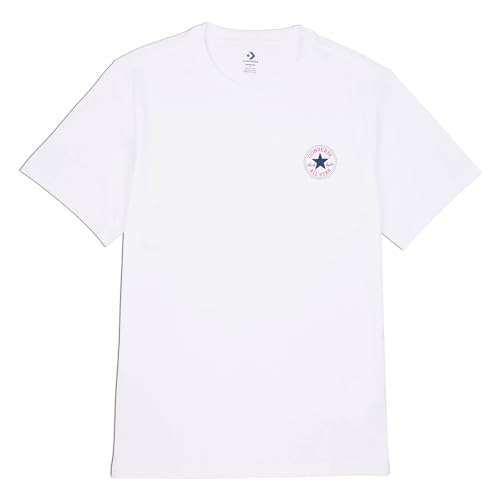 Converse T-Shirt Go-To Mini Patch Weiß Code 10026565-A01, Weiß, M von Converse